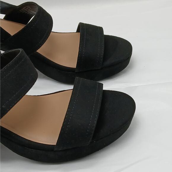 Giani Bernini Womens Sandals Shoes Size 7M Black Chunky Heel Platform Summer - Picture 7 of 12